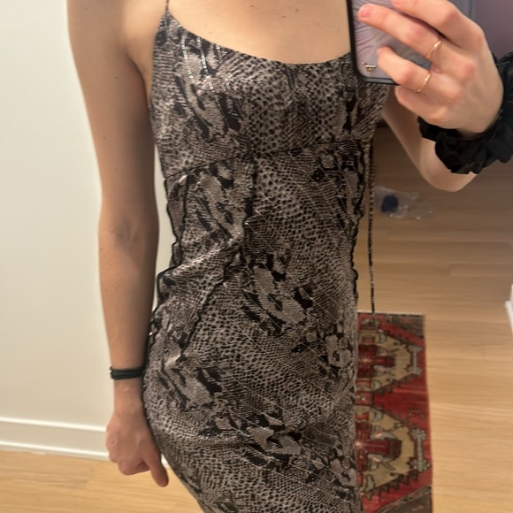 Snakeskin dress - independent NYC designer Dana Foley one of a kind - Size 1 - Picture 4 of 9